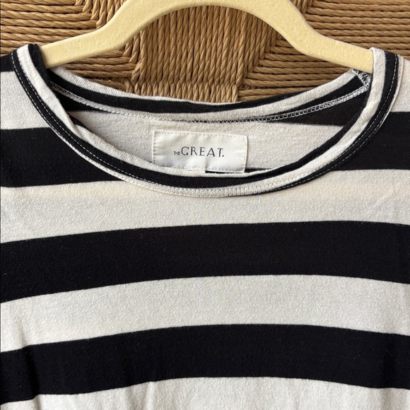 The Great Black and White Striped Long Sleeve Top - Picture 2 of 6